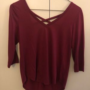 American Eagle 3 quarter sleeve top